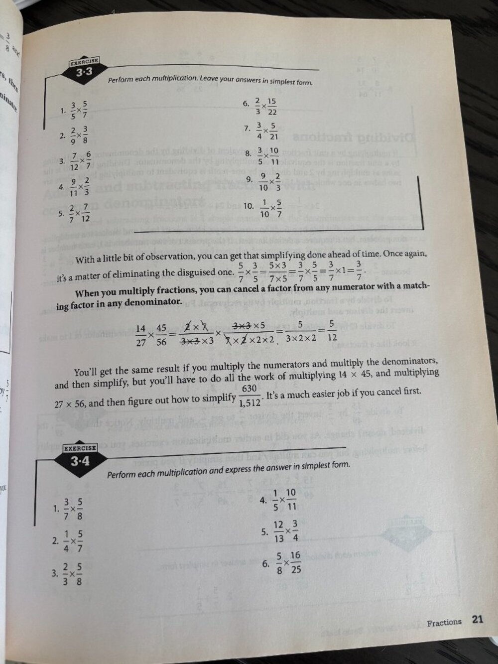 Basic Math Review and Workbook - Picture 2 of 2